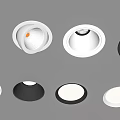 Modern Black and White Downlights and Spotlights Ceiling Mounted Sleek Design Various Styles