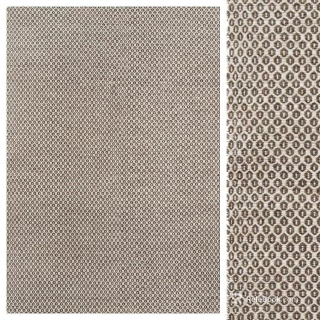 Modern Square Area Rug Featuring Intricate Geometric And Circular Patterns For Living Room 3d model 