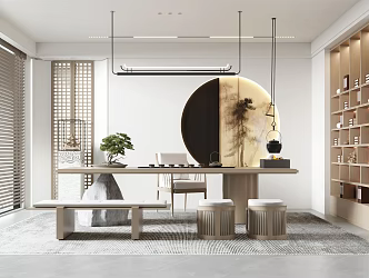 New Chinese Tea Room 3d model