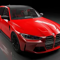 Stunning Red BMW Sports Wagon With Black Roof Black Wheels And Sporty Exterior Design
