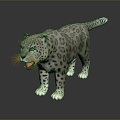 Modern Leopard Snow Leopard 3d model