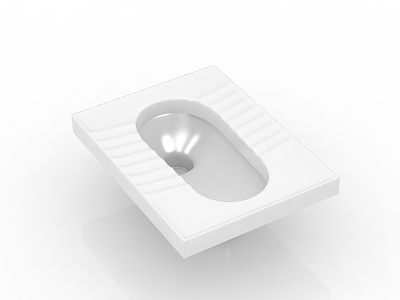 Modern squatting pan 3d model