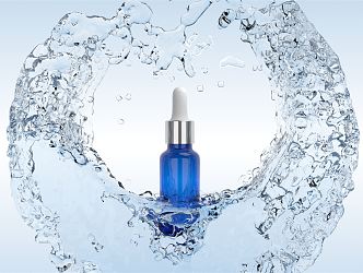 Modern Skin Care Ring-shaped Water Flower Hydrating Essence 3d model