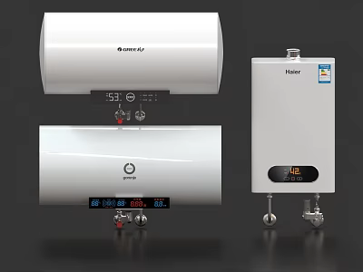 Modern Leader Casarte Kitchen Water Heaters With Storage Instant Heating And Digital Displays 3d model