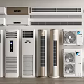 Different Types of Air Conditioners and Fans Featuring Wall Mounted Tower and Ceiling Units