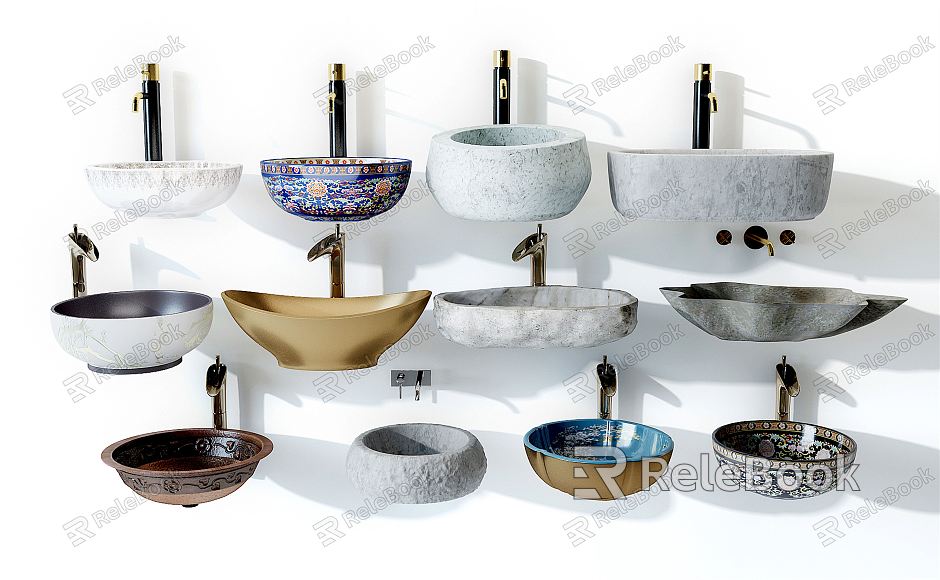 New Chinese-style wash basin wash basin table basin model