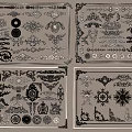 Decorative White Carved Corner Moldings And Ornamental Design Elements For Home Decor