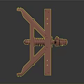 Red Brown Industrial Mechanical Equipment with Cross Bracket Spring and Bolted Parts