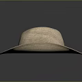 Classic Woven Straw Hat With Natural Color And Black Band Design