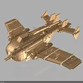 Copper Colored Spacecraft Model With Intricate Cosmic Exploration Components And Detailed Structure