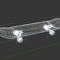 Colorful Skateboard With Vibrant Graphics And Green Wheels For Sports