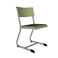 Green Foldable Leisure Chair With Metal Frame Comfortable Seat And Backrest