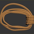 Hemp rope rope string daily necessities daily necessities 3d model