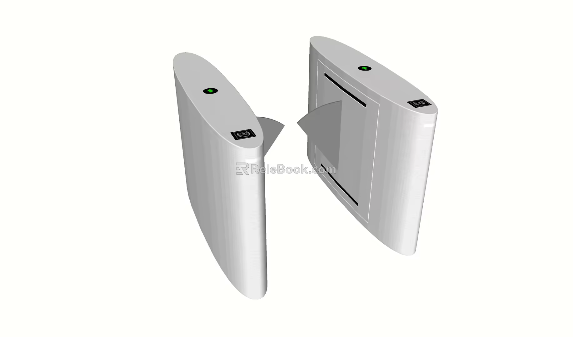 Modern gate access gate swing gate wing gate turnstile ticket gate machine 3d model