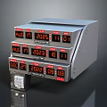 Projection Monitoring Device Featuring Multiple Screens With Date Time