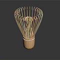 Handwoven Bamboo Household Item With Decorative Woven Design And Natural Material