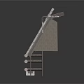 Industrial Metal Equipment Structure With Multiple Layers And Pipe Components