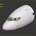 Futuristic Spacecraft Cockpit Design With White Exterior Observation Windows And Access Hatch
