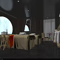 Luxurious SPA Sauna Interior Design With Massage Beds And Soft Lighting 3d model