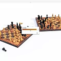 Classic Chess Entertainment Setup With Two Chessboards And Scattered Pieces For Leisure