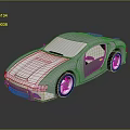 Sleek Modern Silver Sports Car With Shiny Exterior And Reflective Wheels