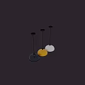 Yellow Dome Shaped Pendant Light with Brass Top and Glossy Glass Shade for Modern Decor