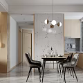 Modern Living Dining Room Interior With Gray Wall Brown Sofa And Round Coffee Table