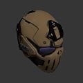 Ronin Ballistic Skull Mask 3d model