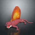 Lizard Anime Lizard Cartoon Lizard Reptile Cold Blooded Animal Reptile Reptile 3d model