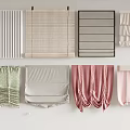 Collection of Roman Blinds Featuring Various Design Styles Textured Fabrics And Colors