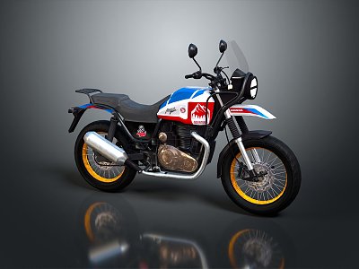 Motorcycle two-wheeled motorcycle off-road motorcycle road race motorcycle motor vehicle transport 3d model