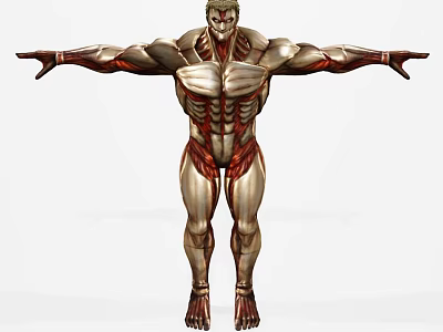 Game Characters Cartoon Characters Cartoon Characters Attack Giant Armor Giant Floor Doll Ornaments 3d model