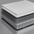 Double Bed Mattress With Layered Support Foam Coil Springs And Comfort Layers