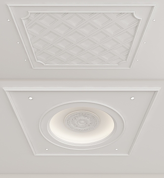 European-style ceiling 3d model