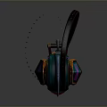 Futuristic Sci Fi Energy Weapon Design With Blue Orange Accents Barrel Grip And Glowing Core