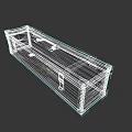 Vintage Military Weapon Storage Case With Metal Construction And Secure Handle