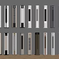 Modern Vertical Home Appliances With Various Colors And Designs On