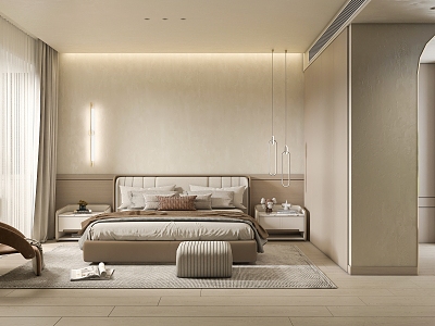 Master Bedroom Modern Bedroom 3d model