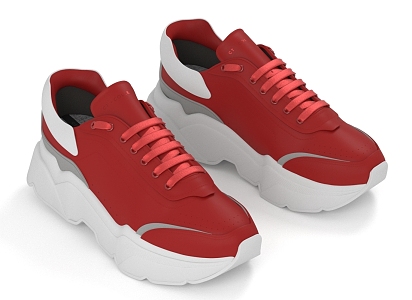 sneakers running shoes 3d model