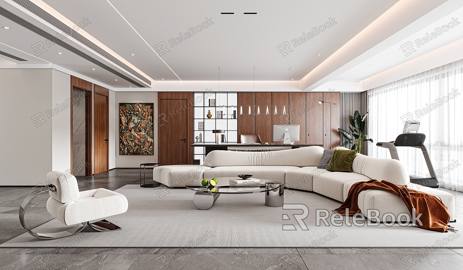 modern living room model