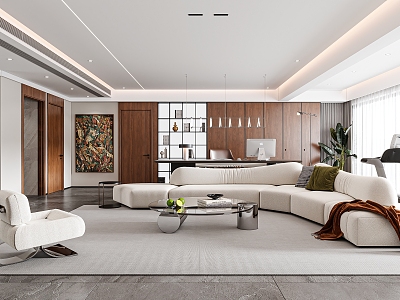 modern living room model