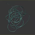 Teal Tangled Rope Practical Daily Life Supplies For Home Use And Organization