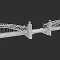 Modern Urban Architectural Complex Featuring Arch Bridge And Tower Structures