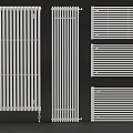 Various White Radiators With Vertical And Horizontal Design Styles