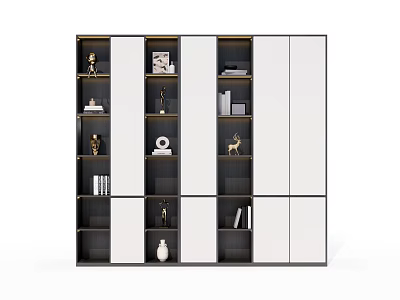 Modern Bookcase Simple Bookcase 3d model