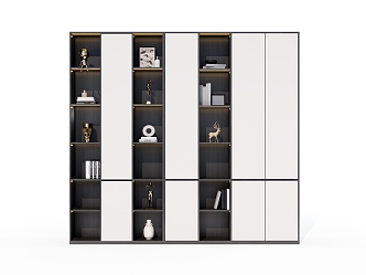 Modern Bookcase Simple Bookcase 3d model