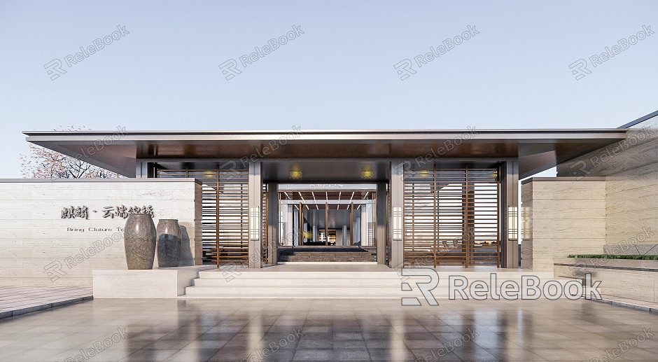 Modern Sales Office Building Simple Sales Office Club Commercial model