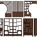 Chinese-style Antique Rack Chinese-style Partition Rack Chinese-style Display Rack Chinese-style Display Rack 3d model