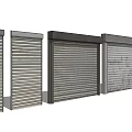 Different Styles Of Metal Roller Shutters With Textured And Smooth Surfaces
