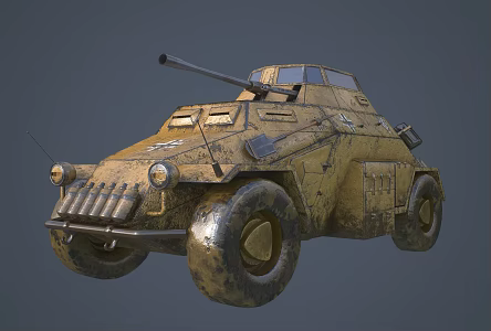 Modern Tank Light Armored Reconnaissance Vehicle 3d model